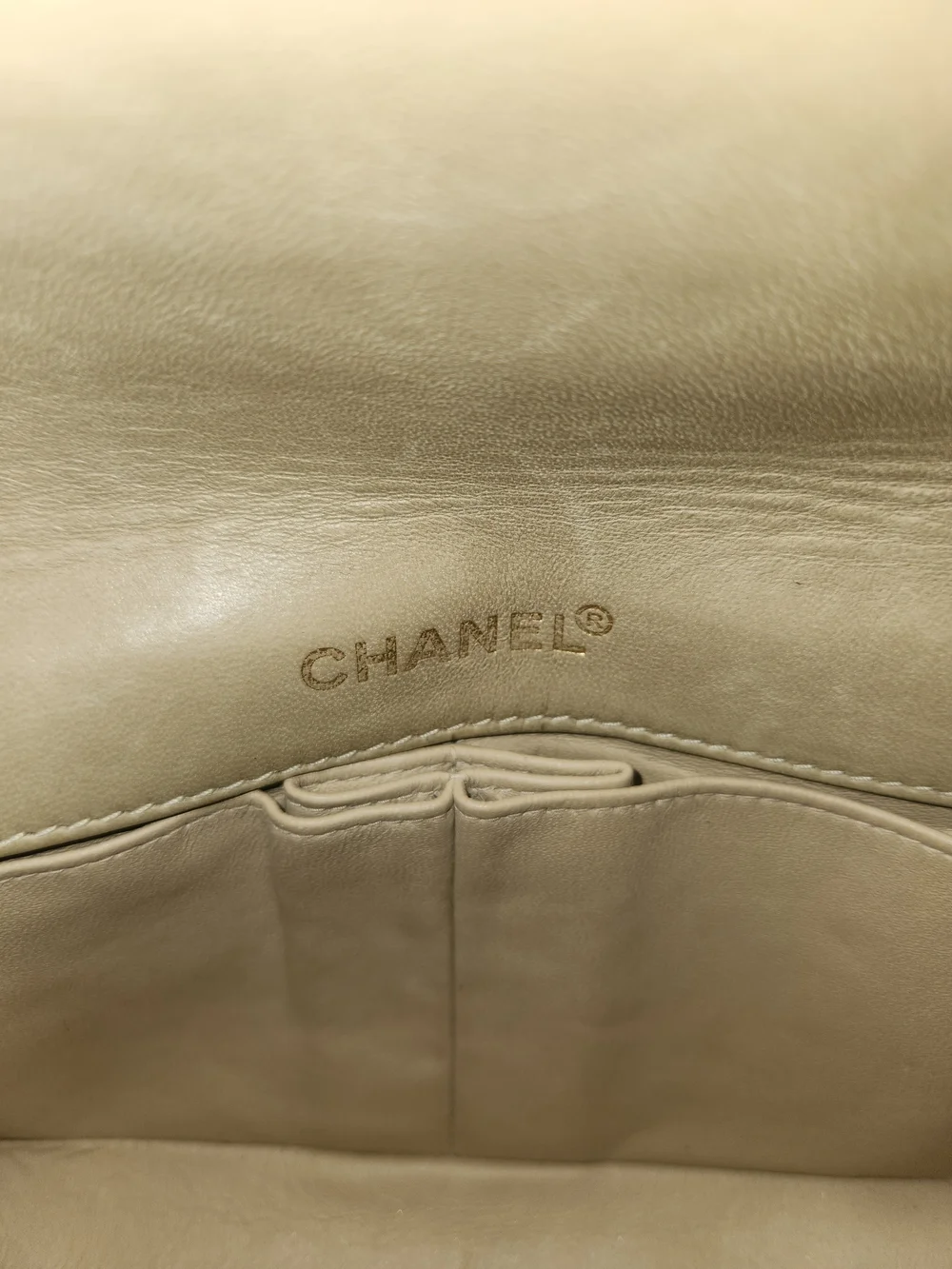Vintage Chanel Chocolate Bar East/West Flap Quilted Shoulder Bag with Gold Chain